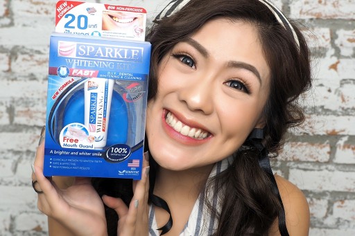 REVIEW Sparkle Whitening Kit (New Formula) ฟันขาวง่ายๆ ทำได้เองที่บ้าน ไม่เสียวฟัน ไม่น้ำลายฟูมปาก!