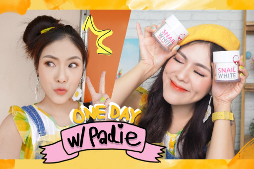 VLOG one day with PADIE #3 ทำผม-ประชุม-snail white